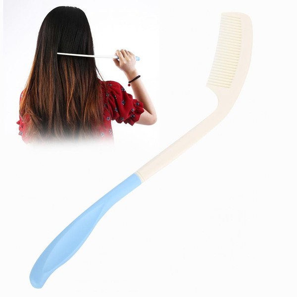 1 x long handle soft comb, long treated comb, long handle comb, non-slip, ergonomic long comb range (comb)