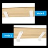 Pack of 4 Shelf Brackets, White, 150 mm Shelf Wall