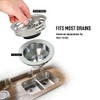 HIGHCRAFT 9843-2 Stainless Steel Kitchen Sink Strainer Basket Replacement for