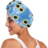 Toallas de microfibra para el cabello con botones absorbentes y