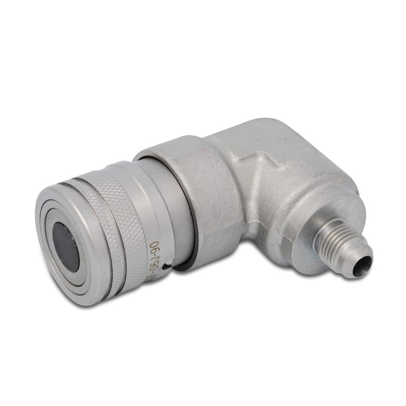 90 Degree Female Flat Face Skid Steer Hydraulic Quick Connect