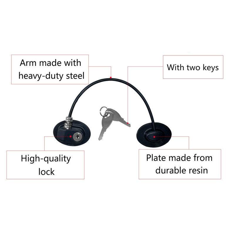 REZIPO - Refrigerator Door Lock with 2 Keys, File Drawer