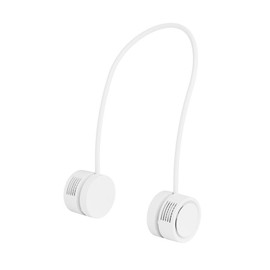 Portable Neck Fan Mini USB Charging Hands Free Bladeless Hanging Neck Fan with Aromatherapy Function for Outdoor White