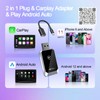 Mini Wireless Carplay Adapter for iPhone&Android Auto 2-in-1, 2025 Upgrade