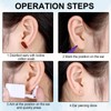 Ear Piercing Kit Gold, at Home Self Disposable Ear Cartilage