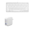 BoxWave Charger Compatible with Macally Compact USB-C Keyboard - PD