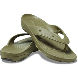 Crocs Unisex-Adult Men's and Women's Classic All Terrain Flip Flops, Aloe, 9 Women/7 Men