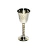 Pentagram Chalice 5" High~ Silver Plated 100% Solid Brass by