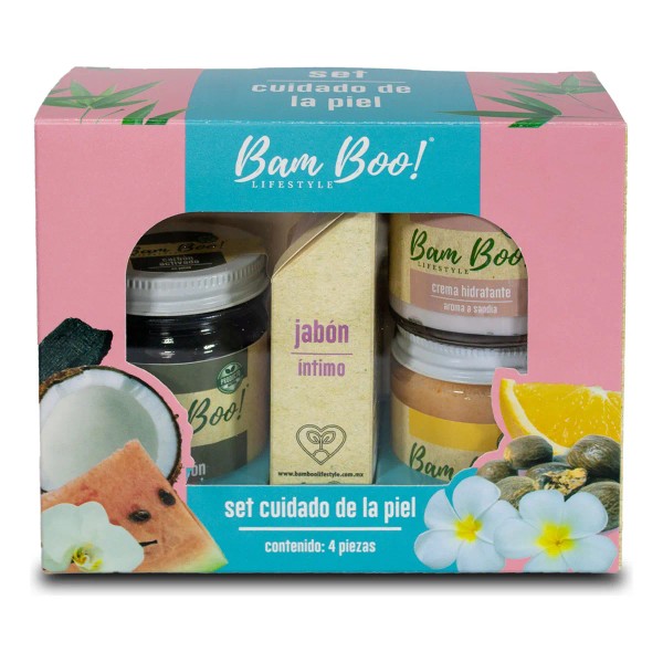 Set Cuidado De La Piel Bam Boo! Lifestyle 4 Pzas