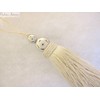 Penbrice Interiors Silver Orbs key tassel 10cm + 4cm loop
