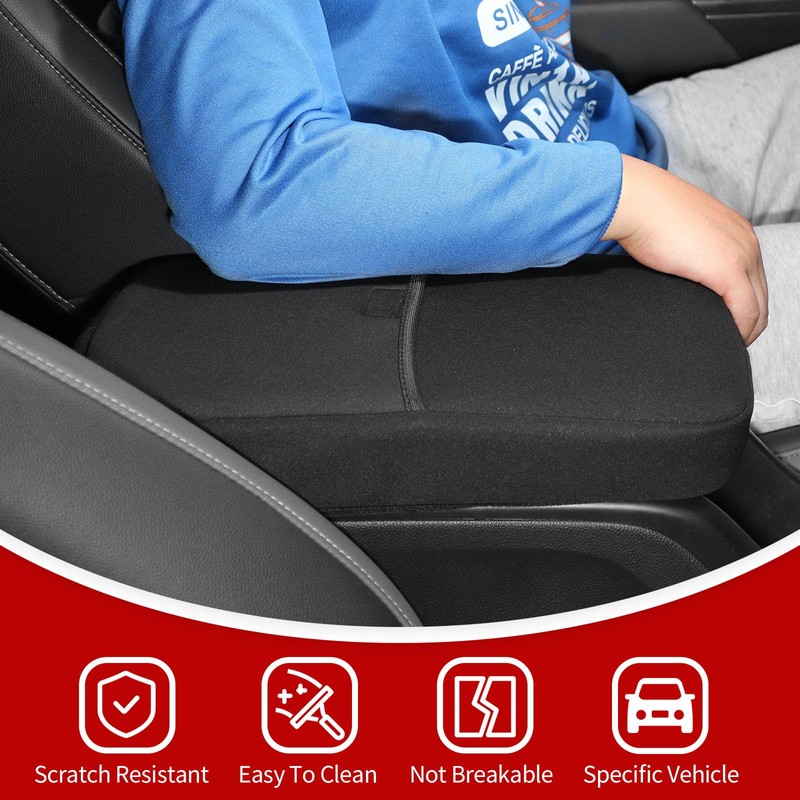 JeCar Armrest Pad Cover Neoprene Center Console Cushion Interior Accessories