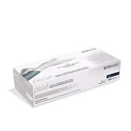 White Pearl Nitrile Disposable Gloves, Powder-Free, Size XS (Pack of 100)