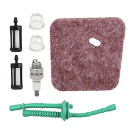 Hipa Stihl FS55 Air Filter Fuel Line Primer Bulb Tune Up Kit for STHIL FS38 FS45 FS46 FS55 FS55R KM55 HL45 FS45L FS45C FS46C KM55C KM55R KM55RC String Trimmer WeedEater Models