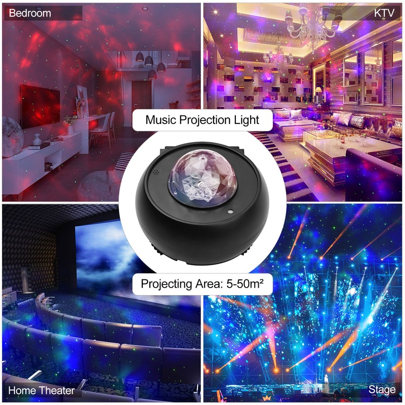 LED Starry Projector Light Stage Light Ocean Wave Atmosphere Lamp