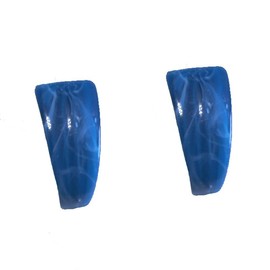arete de acrílico azul oscuro para hombres y mujeres, joyería de resina con gancho en espiral, Acrílico, Sin gemas.