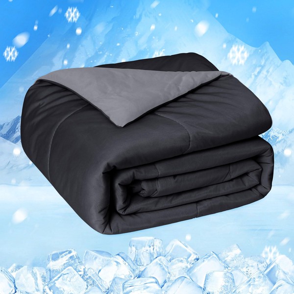 HOMFINE Cooling Comforter Japanese Double-Sided Cold Tech Fabric Cooling Blanket