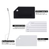 2Pcs Black Silicon Travel Luggage Tags Suitcase Luggage Bag Tags,