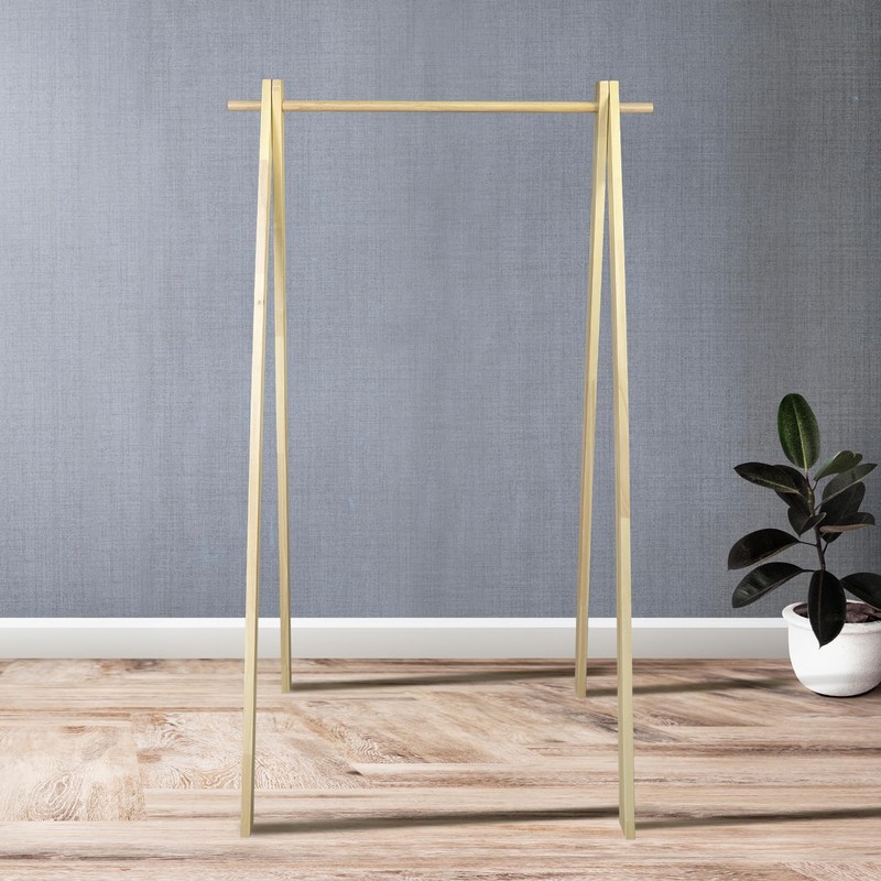 Casual Home Solid Wood No Tool Assembly Collapsible Aesthetic Clothing