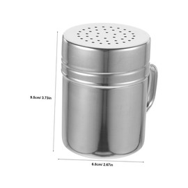 ULTECHNOVO 4Pcs Portable Stainless Steel Seasoning Shaker Condiment Canister for Salt Pepper Sugar for Home Bbqs Camping and Outdoor Activities