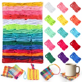 1500 PCS Weaving Loom 15 Color Loop 7 inch Potholder Durable Nylon DIY Craft Project for Kids Adults Rainbow Themed Potholder Weaving Loops Kit Elastic Ideal Gifts for Girls Ages DIY Crafts Supplies
