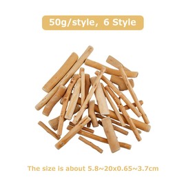 SUPERFINDINGS 300g 6 Styles Driftwood Pieces for Crafts Natural Wood Branches of Driftwood for Ornaments Natural Looking Wood Pieces in Driftwood Finish for Wedding Vase and Home Table Filler Decor
