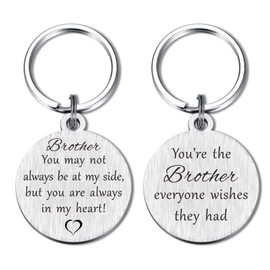 MXRSDF Brother Gifts for Fathers Day Graduation Christmas, Bro Birthday Keychain