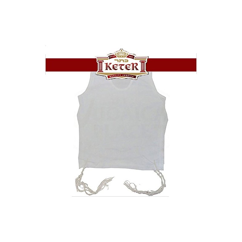 KETER JUDAICA Boys Perf-Tzit Undershirt Tzitzis with Ashkenaz Strings -