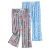 ENJOYNIGHT Women's Capri Pajama Pants Cotton Lounge Bottoms Print Sleep