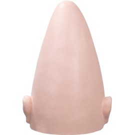 Peluca de piel calva gruesa y sin pelo, con forma de huevo, con diseño de calavera falsa, disfraz de disfraz para hombres y mujeres, fiesta de Halloween