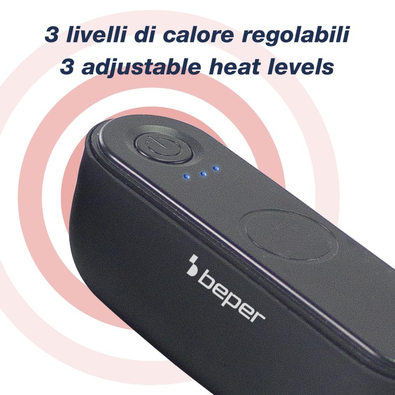 BEPER P203TFO050 Scaldamani Ricaricabile Magnetic, Scalda Mani Portatile con 3