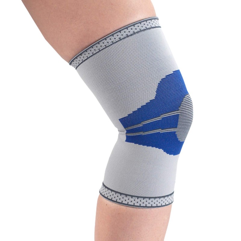 Champion Elastic Knee Support Compression Sleeve, Gray, Small
