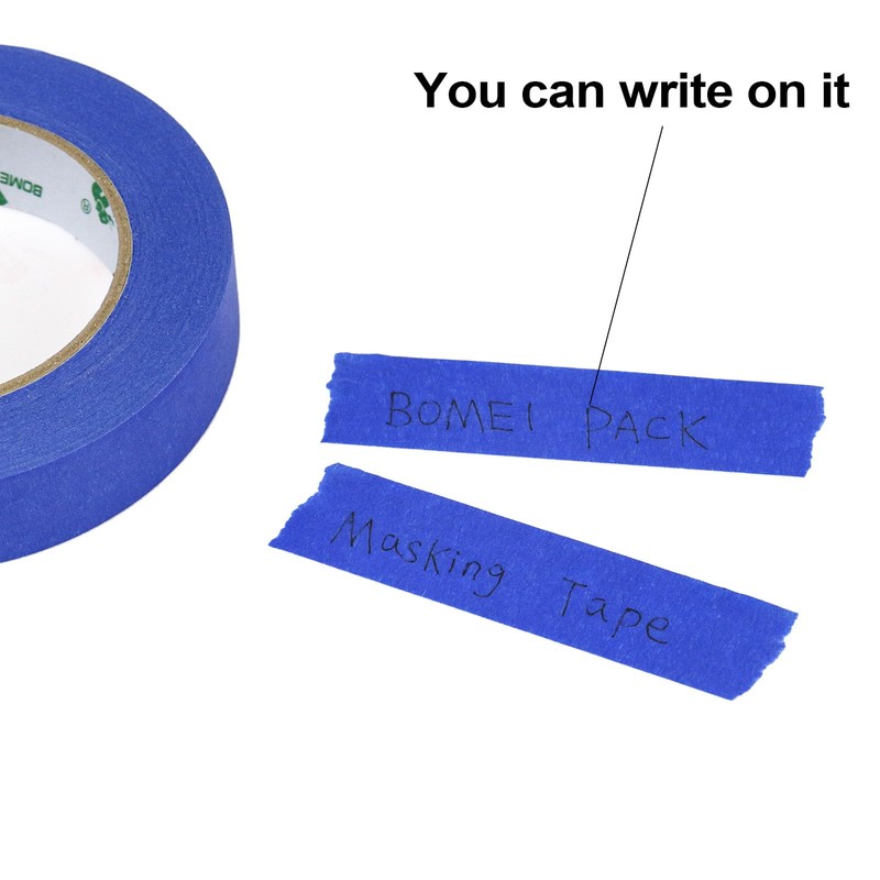 BOMEI PACK Blue Masking Tape Decorative Writable Blue Painters Tape