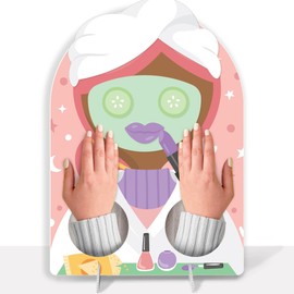 Big Dot of Happiness Pajama Slumber Party - Girls Sleepover Birthday Activity - 2 Player Build-A-Face Party Game