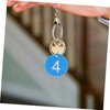 SEWACC 30pcs Plastic Number Tags Metal Tag Numbers Numbered Locker