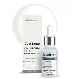Suero Facial Iluminador Y Luminoso Con Alfa Arbutina Al 2% Y Ácido Hialurónico Al 10% - Reduce Manchas Y Líneas De Expresión - Suero Hidratante Multiprofundidad Para Una Piel Radiante