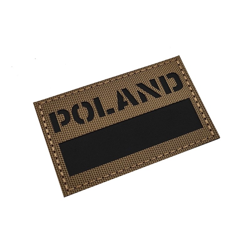 ODSP Infrared Reflective Poland Flag Patches, Polish Flags Tactical Military