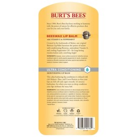 Burt's Bees Beeswax Original & Ultra Conditioning Lip Balm, 8 Count