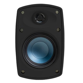 OSD AP490 4" Outdoor Patio Speaker Pair, 60W RMS and 70V, IPX6 Weather Resistant, Full Motion Bracket, Black