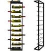 AQAREA Wall Mounted Wine Rack: Metal Hanging 10 Bottle Wine