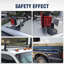 Chelhead Work Light Holder 2 Pieces 2.6 Inch Universal LED Work Light Magnetic Holder for Roof, Bonnet, Motorcycle, Weed Cutter Tractor
