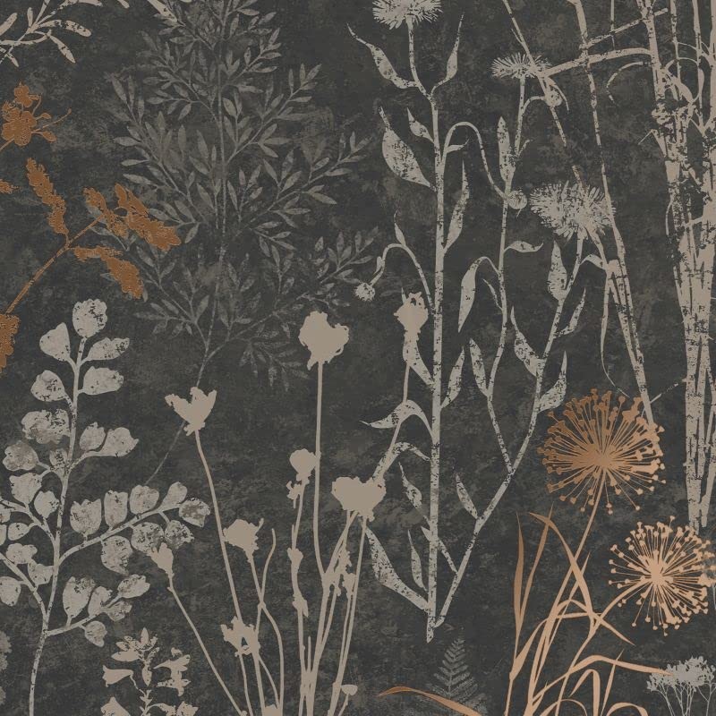 Superfresco Easy Organics Papel pintado negro y cobre