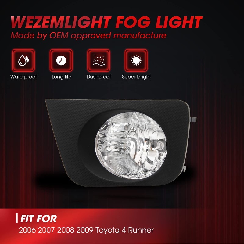 WEZEMLIGHT Fog Lights Assembly Replacement For 2006 2007 2008 2009