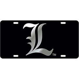 Dixie Dawgs Louisville Laser Cut License Plate Car Tag Cardinals Black Silver Mirror