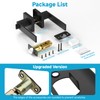 Estmoon 6 Pack Door Handles Matte Black - Passage Door