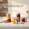 Lyellfe 12 Pack Wide Mouth Mason Jars, 12 Oz Airtight
