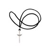 Intercession St Michael Sword Necklace (Antique Silver - Hematite)