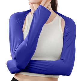 PALAME Women's Bolero Arm Cover, Spring and Summer, Ice Silk, Cold Sensation, Wide Range of Protection from Wrist to Shoulder to Shoulder, Shoulder Arm Cover, UPF 50+, UV Protection, Cool, Sweat