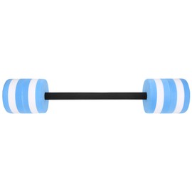 EVA Eco Friendly Water Swimming Long Roundness Dumbbell Floating Toy Fitness Equipment(blue white )