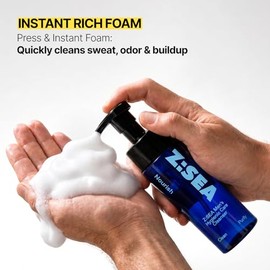 Z:SEA Men's Foaming Intimate Wash, pH Balanced and Odor Control, 5.29 Oz | PH Balanced Cleanser with Cooling Menthol & Amino Acids, Controls Odor, Soothes Itching & Irritation