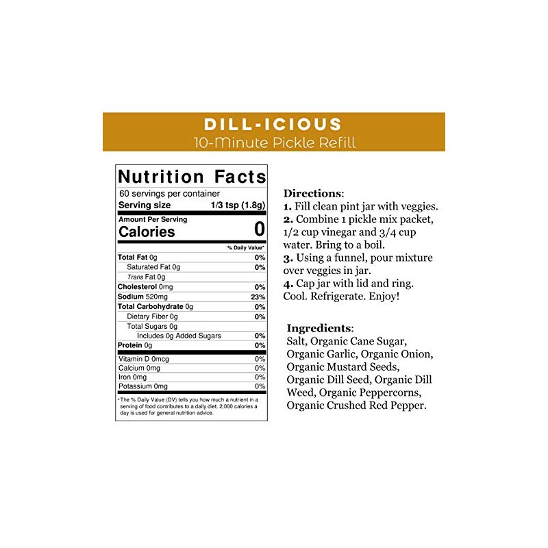 Dill-icious Pickle Kit Refill